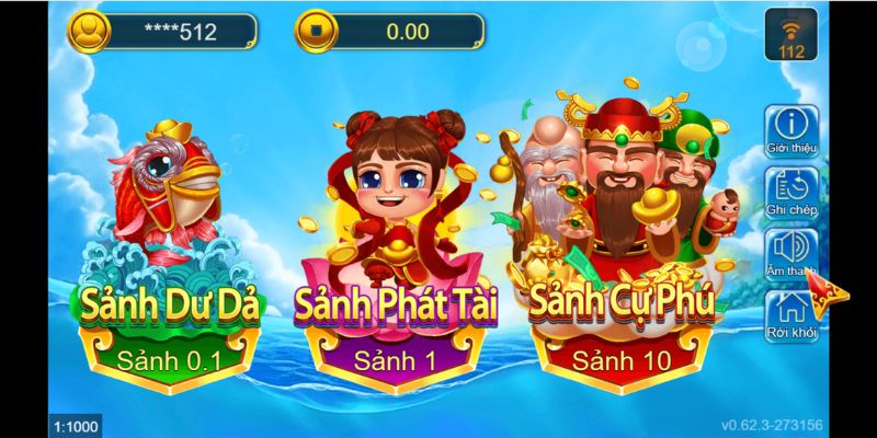 Khám phá Tam Tiên Bắn Cá: Bí quyết săn thưởng dễ thắng lớn 2 Các sảnh chơi trong game Tam Tiên Bắn Cá